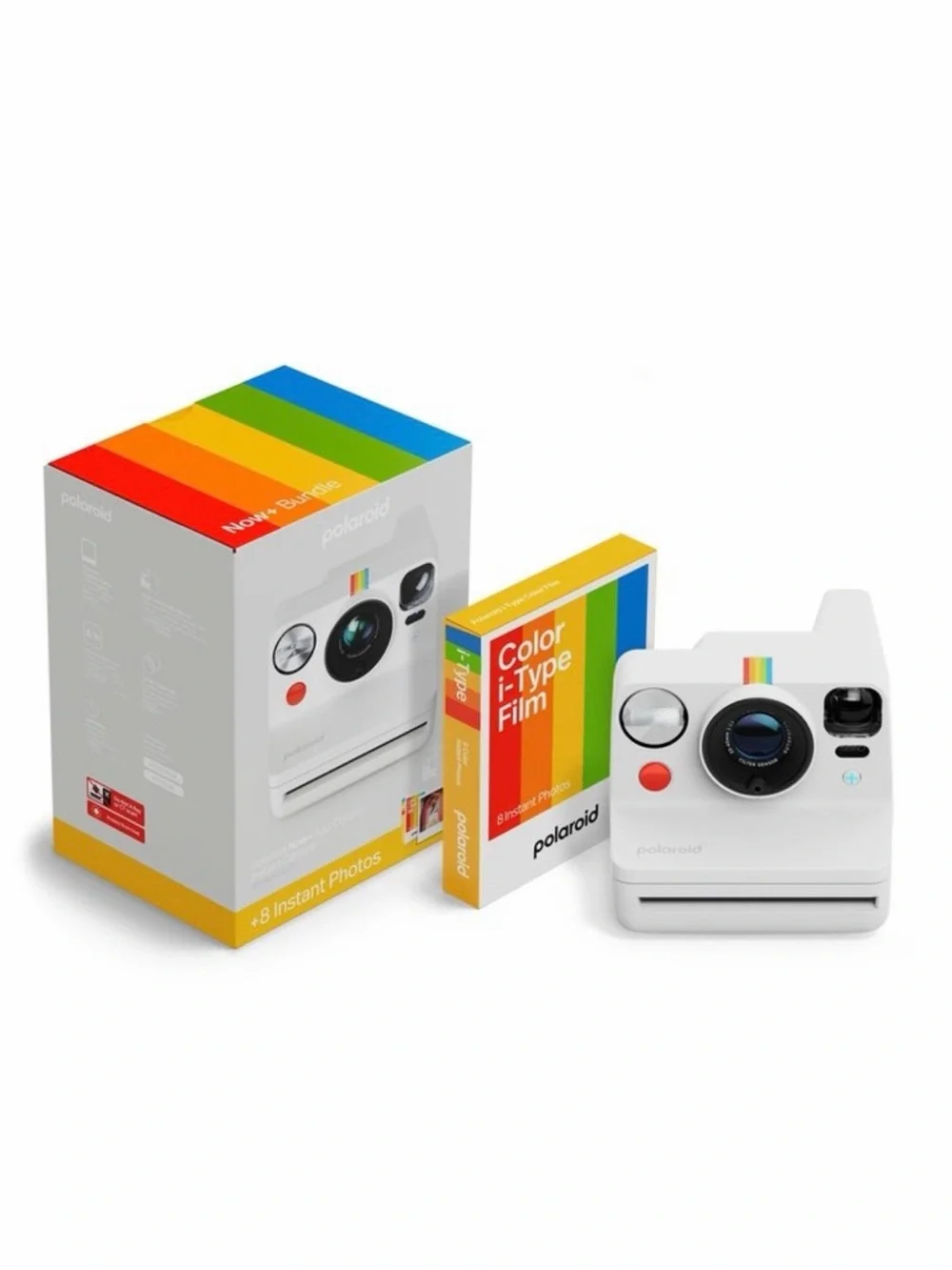Polaroid Now Instant Camera Generation 3 Bundle - Pebble White
